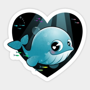 Baby blue whale Sticker